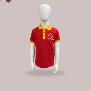 Mahaveer Uniforms - Red School House T-Shirt with Logo